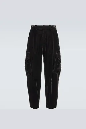 Giorgio Armani Pantalones cargo de terciopelo