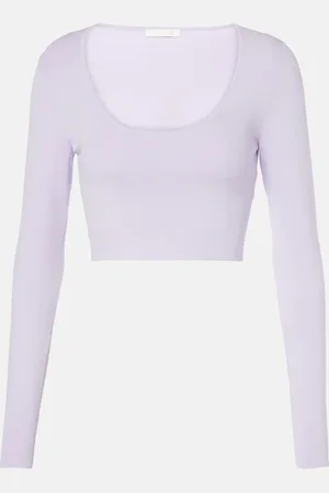 ZIMMERMANN Crop top acanalado Acacia Knit Scoop