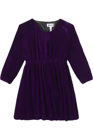 Molo Vestido Cali fruncido de terciopelo