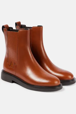 Tory Burch Botas Chelsea T Monogram de piel