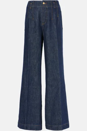 Frame Jeans anchos de tiro alto