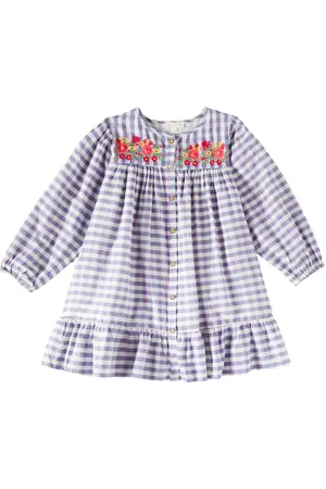 Louise Misha Vestido Massilia de algodón a cuadros