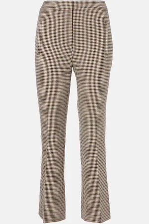 VERONICA BEARD Pantalones Arte con pata de gallo de tiro alto