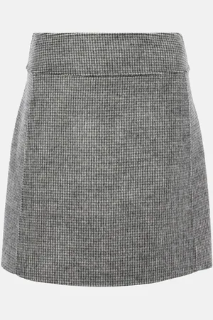 Max Mara Minifalda Stone de pata de gallo