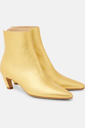 GABRIELA HEARST Botines Clayton de piel metalizada