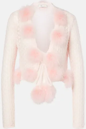 BLUMARINE Cárdigan de mezcla de lana y mohair