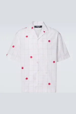 Jacquemus Camisa bowling de algodón en jacquard