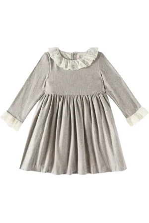 BONPOINT Vestido Flavie de franela con tul
