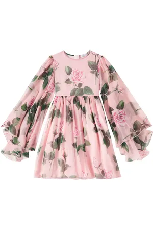 Dolce & Gabbana Vestido de chifón de seda floral