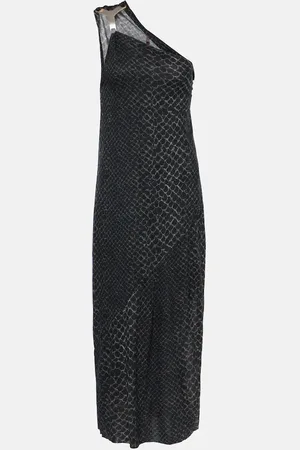 Rick Owens Vestido midi Hydra de un solo hombro
