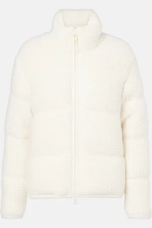 Moncler Chaqueta de plumas de mezcla de lana y alpaca
