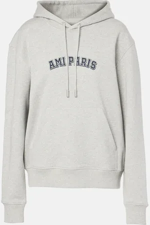Ami Sudadera con capucha de algodón con logo