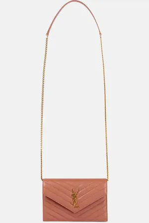 Saint Laurent Cartera con cadena Cassandre de piel matelassé