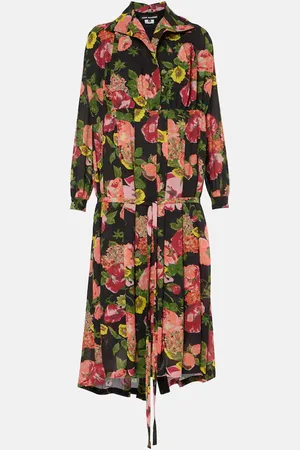 JUNYA WATANABE Vestido midi de jersey y georgette