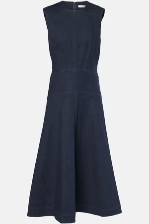 VERONICA BEARD Vestido midi Karrigan de denim