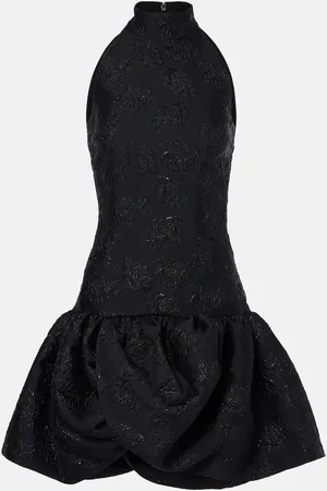 ROTATE Vestido corto de jacquard floral