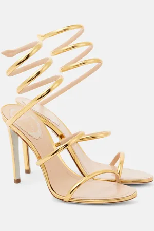 RENE CAOVILLA Sandalias Cleo 105 de piel metalizada