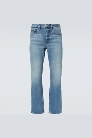 Frame Jeans rectos Boxy de efecto desgastado