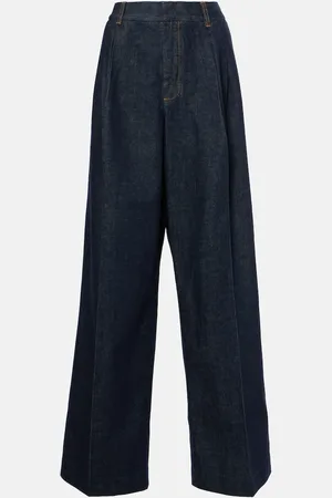 ZIMMERMANN Jeans anchos Illustration de tiro medio