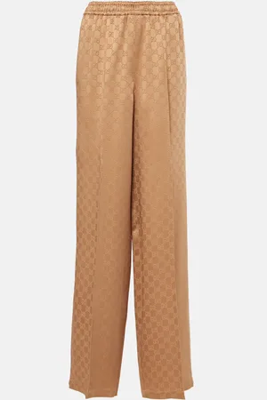 Gucci Pantalones de satén GG en jacquard