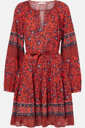 ULLA JOHNSON Vestido corto Abri de mezcla de algodón