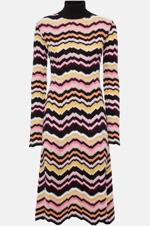 Missoni Vestido midi en zigzag