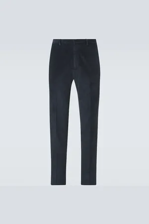 Loro Piana Pantalones rectos de pana de algodón