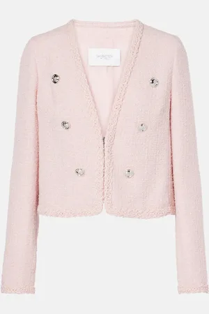 Giambattista Valli Chaqueta de tweed de mezcla de lana