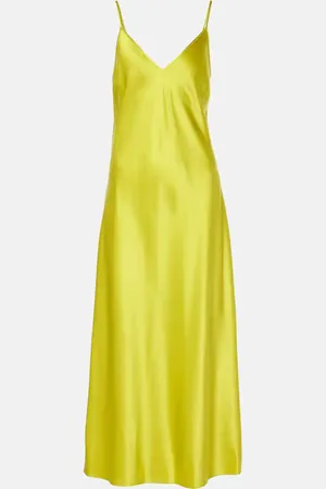 Joseph Vestido lencero Clea de satén de seda