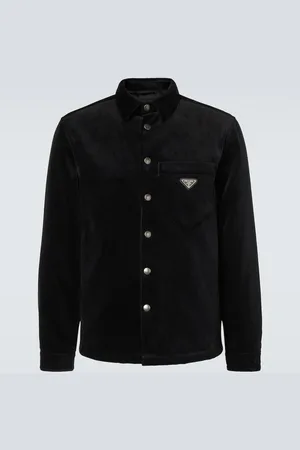 Prada Sobrecamisa de pana de algodón