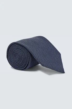 CANALI Corbata de seda y lino