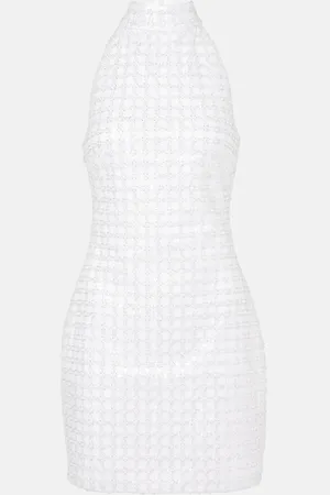 ROTATE Vestido de novia con cuello halter adornado