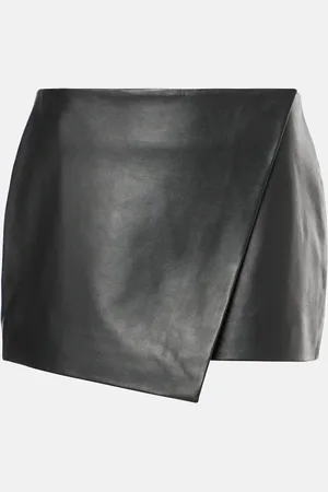 The Frankie Shop Falda envolvente Cleo de piel