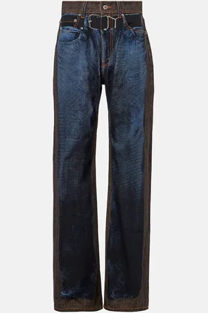 Y / PROJECT Jeans rectos estampados