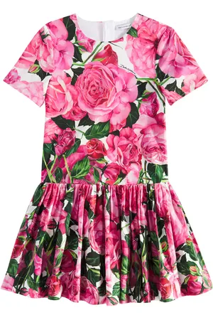 Dolce & Gabbana Vestido de popelín de algodón