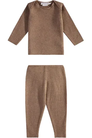BONPOINT Bebé - set de jersey y pantalones Fili de lana y algodón