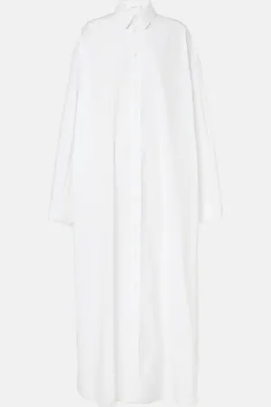 WARDROBE.NYC Vestido camisero oversized de algodón