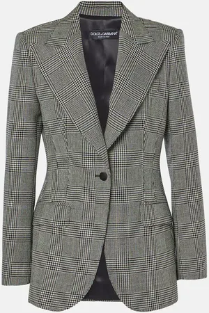 Dolce & Gabbana Blazer de lana a cuadros Príncipe de Gales