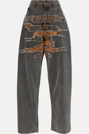 Y / PROJECT Jeans anchos Evergreen de tiro alto