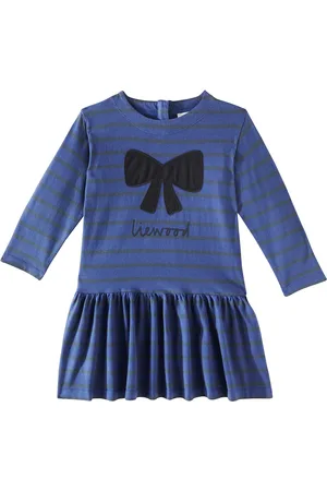 Liewood Vestido Alberte de algodón a rayas
