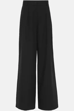 Joseph Pantalones anchos Forest de gasa de mezcla de lana
