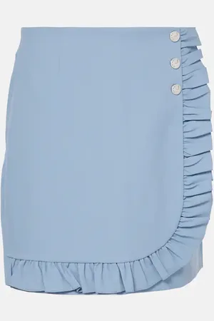 Tory Burch Minifalda de sarga con volantes