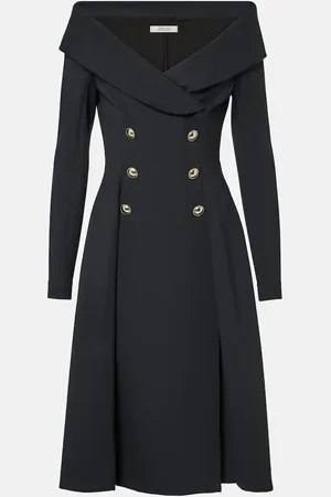 Dorothee Schumacher Vestido midi con hombros descubiertos