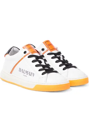 Balmain Zapatillas de piel con logo