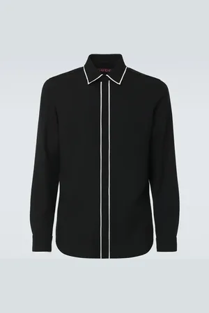 Gucci Camisa de gabardina de lana