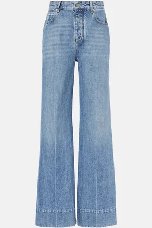 Bottega Veneta Jeans anchos de tiro alto