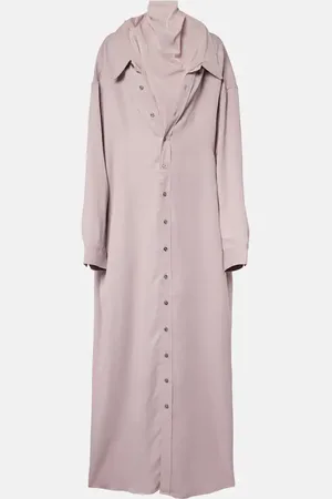 Y / PROJECT Vestido camisero de cuello alto