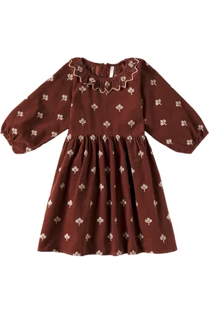 Rylee + Cru Vestido Freya de algodón estampado