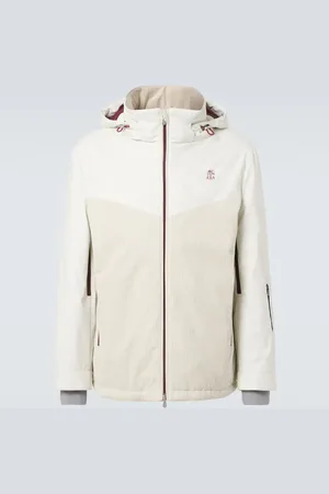 Brunello Cucinelli Chaqueta de esquí Mountain de nylon y terciopelo