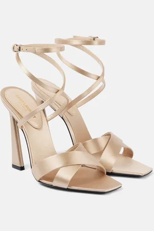 Saint Laurent Sandalias Corinne 110 de crepé satén